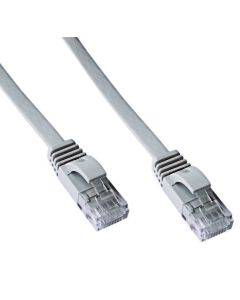 DATACOM Patch cord UTP CAT6 5m šedý FLAT plochý