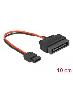 Delock Napájecí kabel SATA 15 pin samec > napájecí Slim SATA 6 pin samice 10 cm