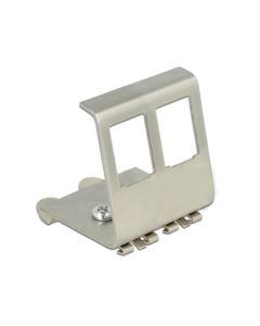Delock Keystone Metal Mounting 2 Port for DIN rail 