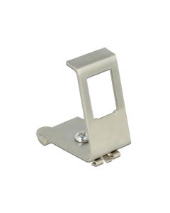 Delock Keystone Metal Mounting 1 Port for DIN rail 