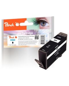 PEACH kompatibilní cartridge HP No.364, new chip, black, 9 ml