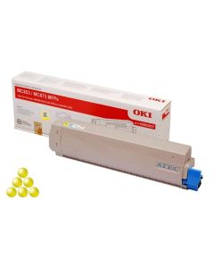 Toner OKI 45862837, žlutý