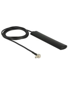 Delock LTE Antenna TS-9 plug 3 dBi omnidirectional fixed black adhesive mounting