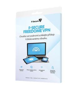 F-Secure Freedome VPN  - 5 instalací na 1 rok,  CZ - elektronicky