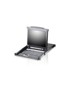 ATEN CL5708N-ATA-G SINGLE RAIL 8P PS/2-USB LCDKVMP 19INCH W/LED LIGHT/USA KB/EU