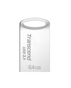 Transcend 64GB JetFlash 710S, USB 3.1 Gen 1 flash disk, malé rozměry, stříbrný kov