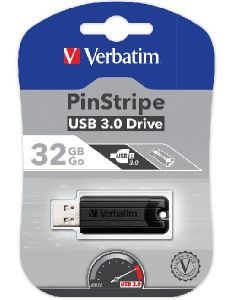 VERBATIM Store 'n' Go PinStripe 32GB USB 3.0 černá
