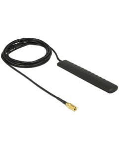 Delock DAB+ DVB-T2 Antenna SMB Plug 20 dBi active omnidirectional black adhesive mounting