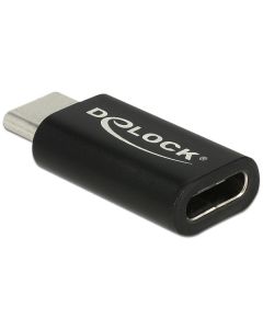 Delock Adaptér SuperSpeed USB 10 Gbps (USB 3.1 Gen 2) USB Type-C™ samec > port samice černý