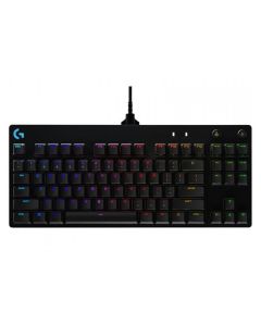 Logitech herní klávesnice G PRO RGB/ mechanická/ GX Blue/ USB/ US layout/ černá