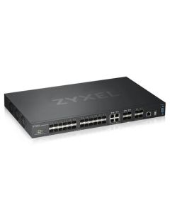 Zyxel XGS4600-32F, 32-port Managed Layer3+ Gigabit switch, 24x Gigabit SFP + 4x Gigabit dual personality (RJ45/SFP) + 4x