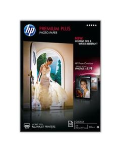 HP Premium Plus Glossy Photo Paper-20 sht/A4/210 x 297 mm, 300 g/m2, CR672A