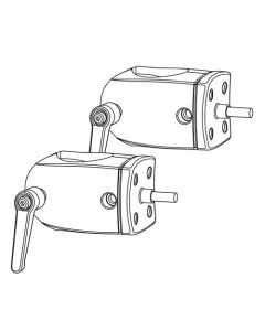 ERGOTRON DS100 OUTBOARD POLE CLAMPS, úchytky pro lištu ke spojení dvou držáků