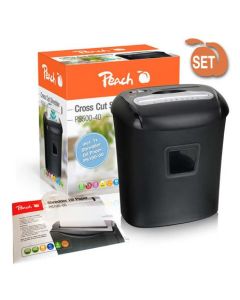 PEACH skartovač Cross Cut Shredder PS500-40, křížový řez, P-4, 21 l