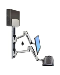 ERGOTRON LX SIT STAND WALL MOUNT SYSTEM, systém držáků na zeď, monitor (all in one), PC, klávesnice, myš