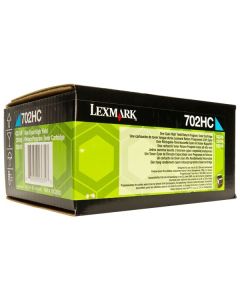 Toner Lexmark 70C2HC0, azurový