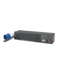 APC Rack PDU, Metered, 2U, 32A, 230V, IEC309 32A 2P+E -> (12) C13S & (4) C19 
