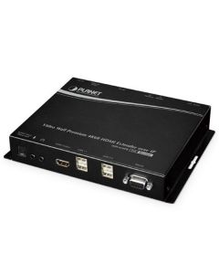 Planet IHD-420PR, HDMI a USB video reciever/ video wall, 4K/60, přijímač, multicast, IR, RS-232, napájení PoE