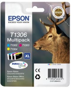 EPSON cartridge T1306 (cyan/magent/yellow) multipack (jelen)