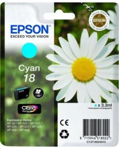 EPSON cartridge T1802 cyan (sedmikráska)