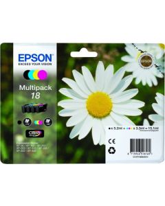 EPSON cartridge T1806 (black/cyan/magenta/yellow) multipack (sedmikráska)