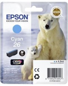 EPSON cartridge T2612 cyan (lední medvěd)
