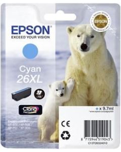 EPSON cartridge T2632 cyan (lední medvěd) XL