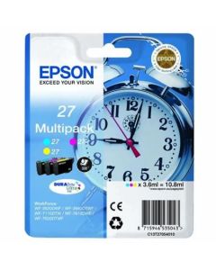 EPSON cartridge T2705 (cyan/magenta/yellow) multipack (budík)