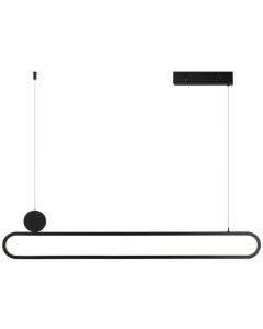 IMMAX NEO LITE OVALE SMART závěsné svítidlo černé 122cm 50W s podporou BEACON, Wi-Fi, TUYA