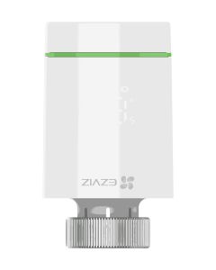 EZVIZ chytrá termostatická hlavice T55/ 55 mm x 95 mm/ 2x 1,5V AA baterie/ 3.0 V DC/ Zigbee/ bílá