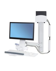 ERGOTRON StyleView® Sit-Stand Combo System, držák LCD, klávesnice+ myš,scanner,malé PC, bílý