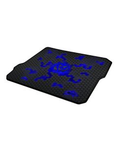 C-TECH Herní podložka pod myš ANTHEA CYBER BLUE, 320x270x4mm, obšité okraje