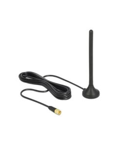 Delock LTE / GSM / UMTS Anténa SMA samec 2,5 dBi všesměrová pevná s magnetickou základnou a připojovací kabel (RG-174, 3 m) 