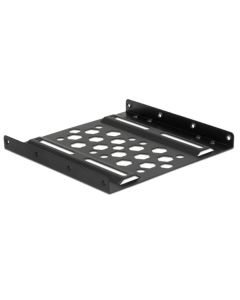 Delock Hliníkový instalační rámeček 2.5” na 3.5” černý