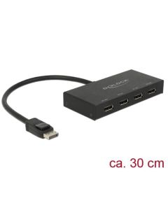 Delock Displayport 1.2 Splitter 1 x Displayport in > 4 x Displayport out 4K