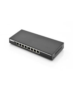 Digitus Gigabit Desktop PoE af/at 8-Port Switch 10/100/1000Mbps, 135W PoE Power Budget, metall housing