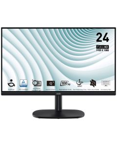 MSI PRO MP245V/ 24"/ 1920x1080/ VA/ 4ms/ 100Hz/ 300cd/m2/ 4000:1/ HDMI/ VESA/ černý