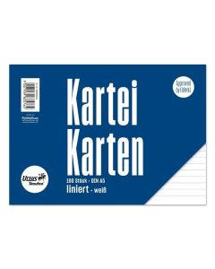 Listy do kartotéky A5 - linkované, 100 ks