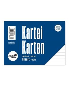 Listy do kartotéky A6 - linkované, 100 ks