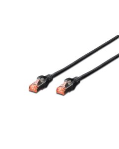 Digitus CAT 6 S-FTP patch cable, Cu, LSZH AWG 27/7, length 7 m, color black