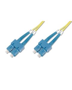 Digitus Fiber Optic Patch Cord, SC to SC OS2, Singlemode 09/125 µ, Duplex, Length 5m