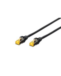 Digitus CAT 6A S-FTP patch cable, Cu, LSZH AWG 26/7, length 0.25 m, color black