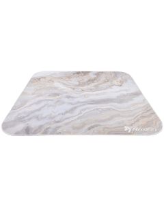 AROZZI Zona Quattro White Marble/ ochranná podložka na podlahu/ 116 x 116 cm/ design bílý mramor