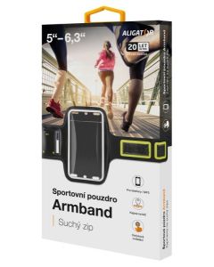 Sportovní pouzdro ALIGATOR Armband černo-žluté