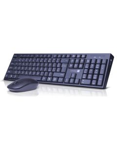 CONNECT IT Combo bezdrátová černá klávesnice + myš, 2,4GHz, USB, CZ + SK layout, černá