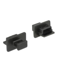 Delock Prachová záslepka pro USB 2.0 Type Mini-B samice s uchopením 10 kusů černá