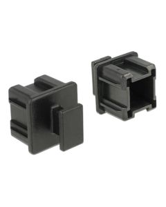 Delock Prachová záslepka pro Mini SAS HD SFF 8644 samice s uchopením 10 kusů černá