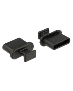 Delock Prachová záslepka pro USB Type-C™ samice s uchopením 10 kusů černá
