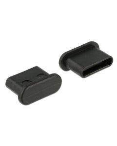 Delock Prachová záslepka pro USB Type-C™ samice bez uchopení 10 kusů černá