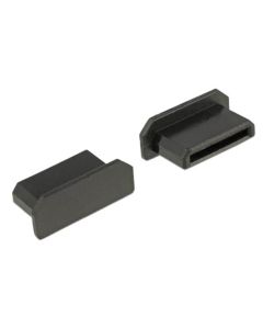 Delock Prachová záslepka pro HDMI mini-C samice bez sevření 10 kusů černá
